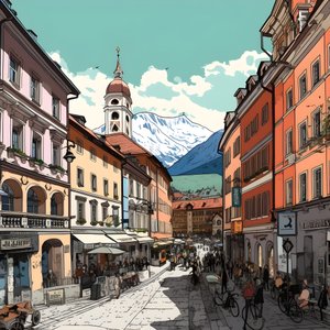 innsbruck, desenho animado 3