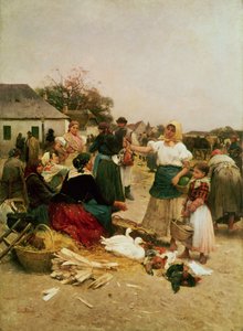 O mercado de aves de capoeira, 1885