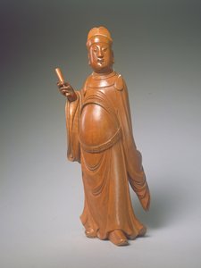 Figura de Wen Chang (buxo)