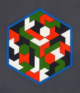 Hexiamonds, 2008 (acrílico sobre tela)