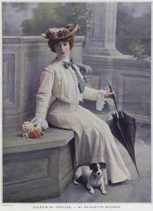 Henriette Roggers, atriz francesa (foto colorida)