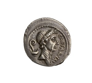 Moeda Republicana Romana de Roma, 44 aC (prata)