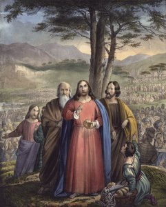 Cristo alimenta a multidão