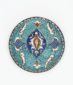 Prato, Iznik, dinastia otomana, (ceramic)