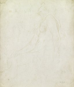 Estudo de um nu (goldpoint no papel)