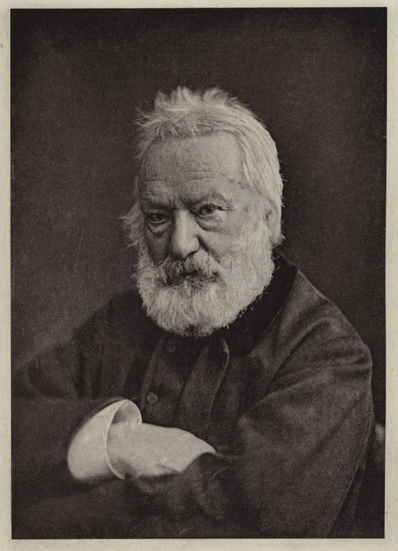 Victor Hugo (foto a p/b) de Nadar