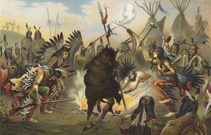 Dança de guerra Sioux de American School