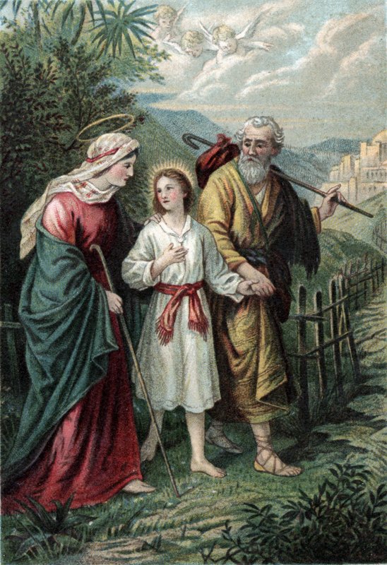 José e Maria com Jesus de English School