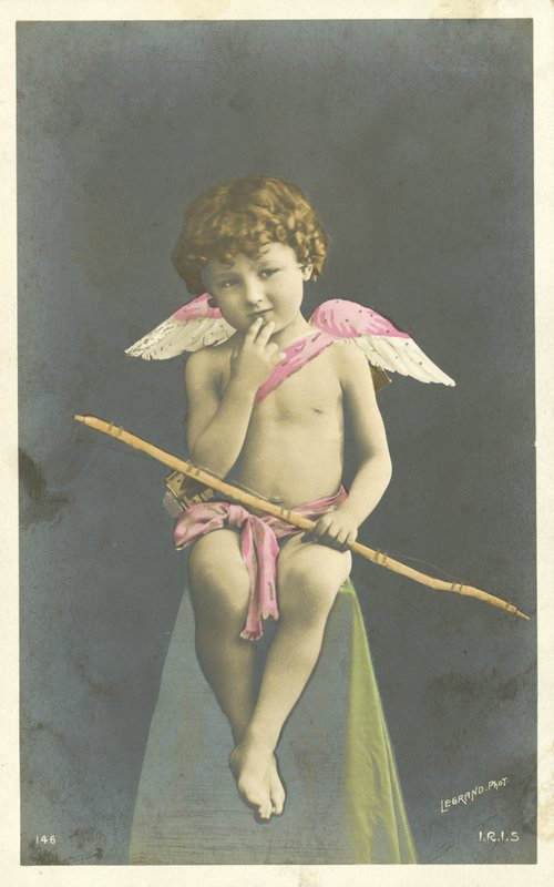 Querubim sentado de French Photographer
