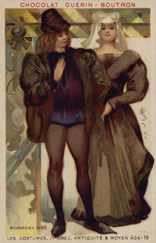 Trajes burgueses, 1490 de French School