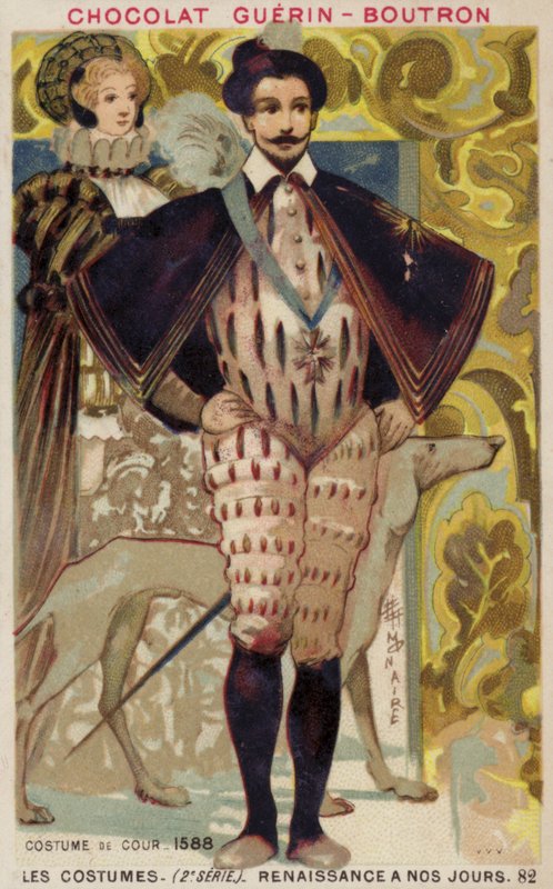 Vestido de tribunal, 1588 de French School