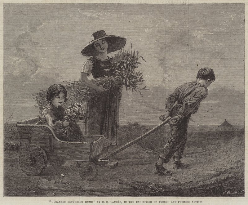 Gleaners voltando para casa de French School