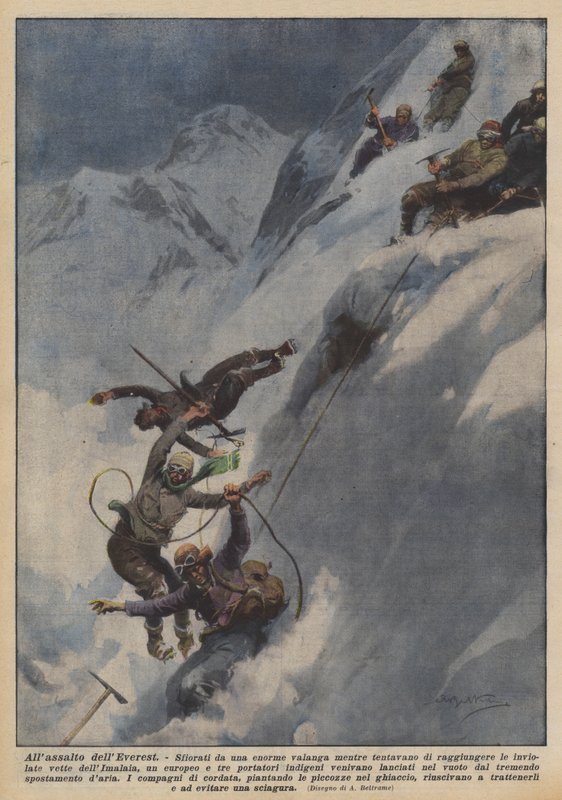 Allassalto dellEverest de Achille Beltrame