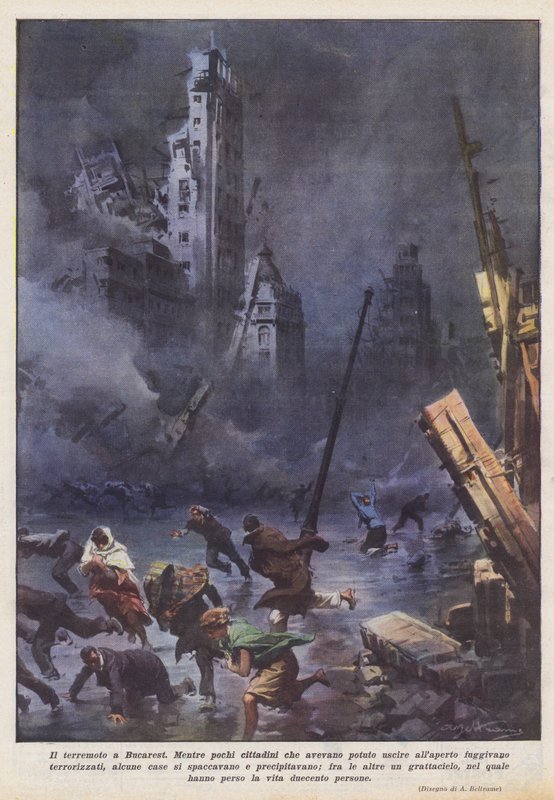 O terremoto em Bucareste de Achille Beltrame