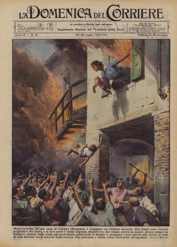 Mães heróicas de Achille Beltrame