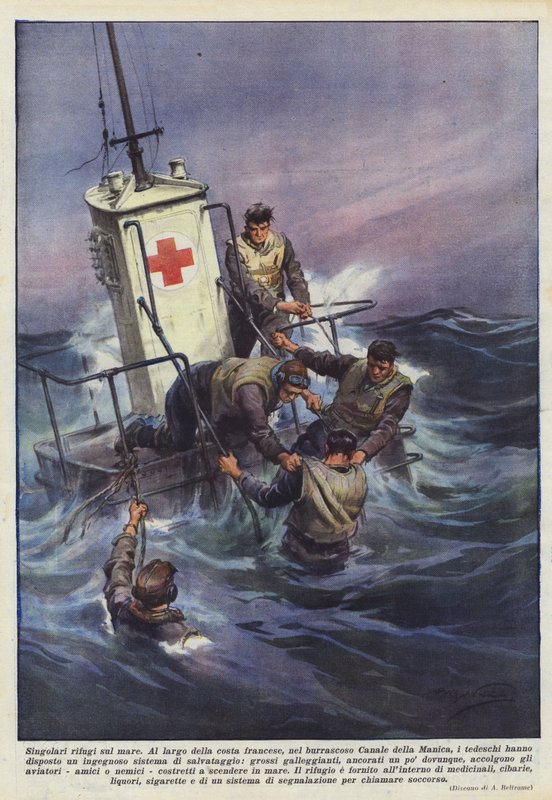 Abrigos únicos no mar de Achille Beltrame