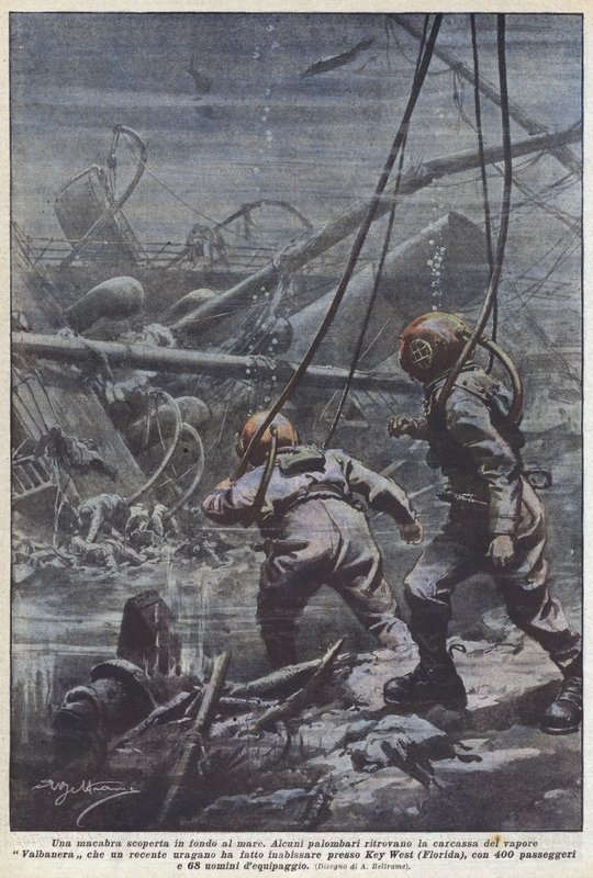 Uma descoberta macabra no fundo do mar de Achille Beltrame
