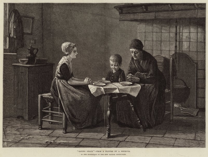 Dizendo graça de Albert Neuhuys