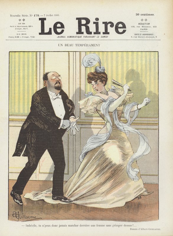 Ilustração para o riso de Albert Guillaume
