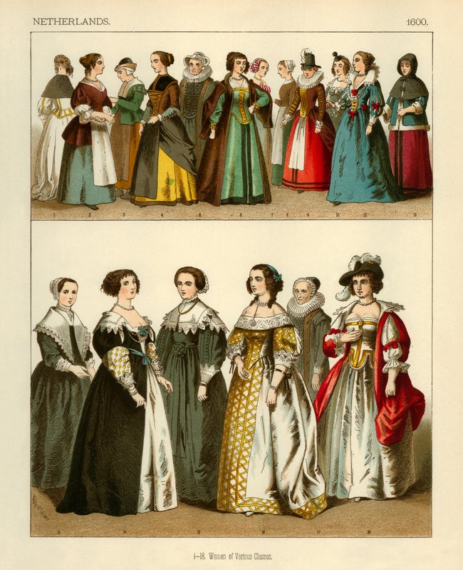 Fatos de Holanda 1600 de Albert Kretschmer