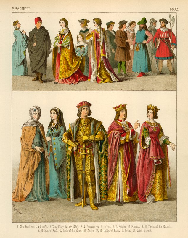 Fato Espanhol 1400 de Albert Kretschmer