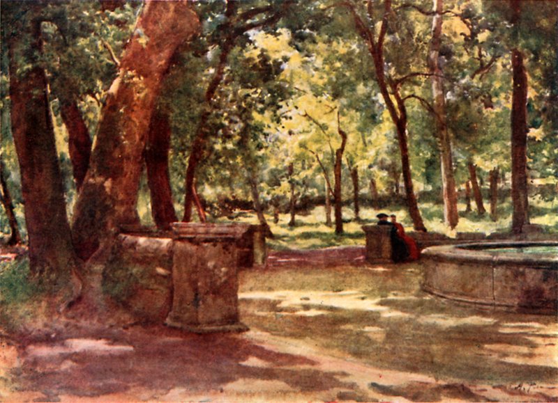 Na Villa Borghese de Alberto Pisa