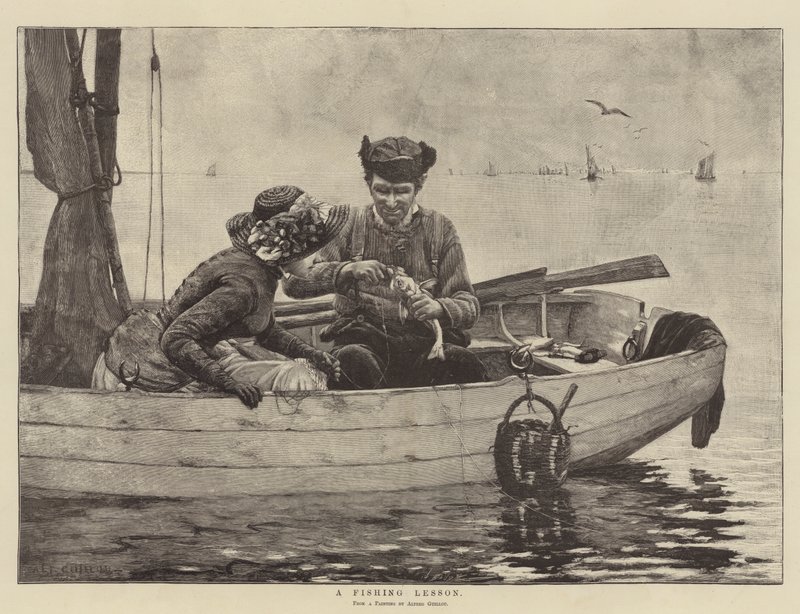 Uma lição de pesca de Alfred Guillou