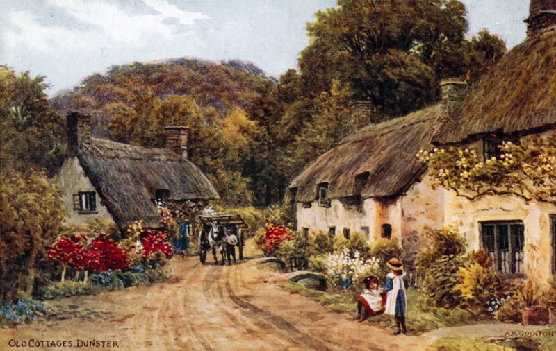 Casas antigas, Dunster de Alfred Robert Quinton