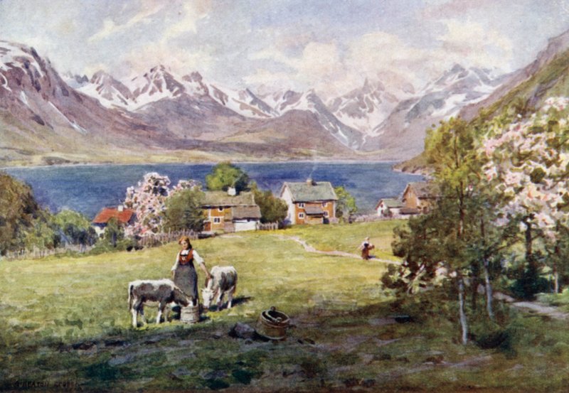 Fiorde de Romsdal, de Naes de Alfred Heaton Cooper