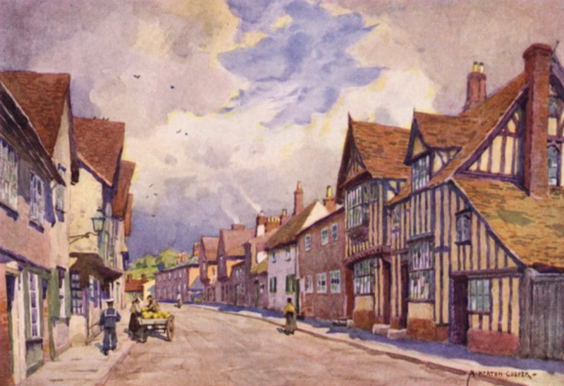 A, velho, moot, corredor, sudbury, suffolk de Alfred Heaton Cooper