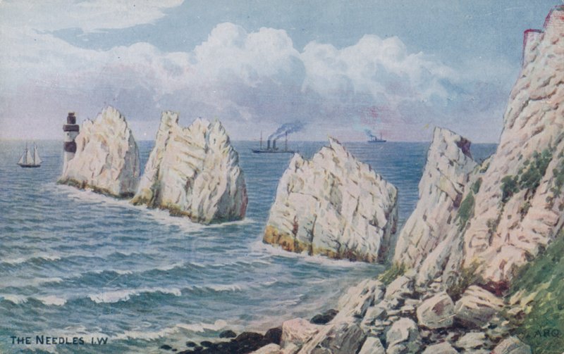 As agulhas, ilha de Wight de Alfred Robert Quinton