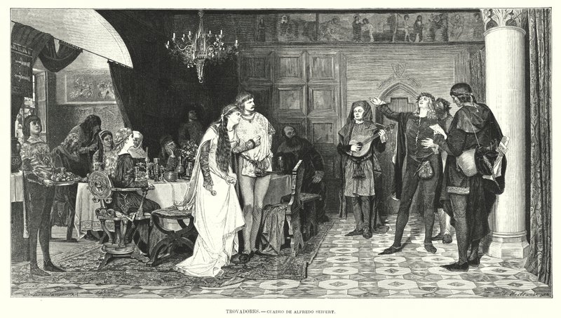 Troubadores (litho) de Alfred Seifert