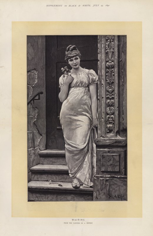 À espera (litho) de Alfred Seifert