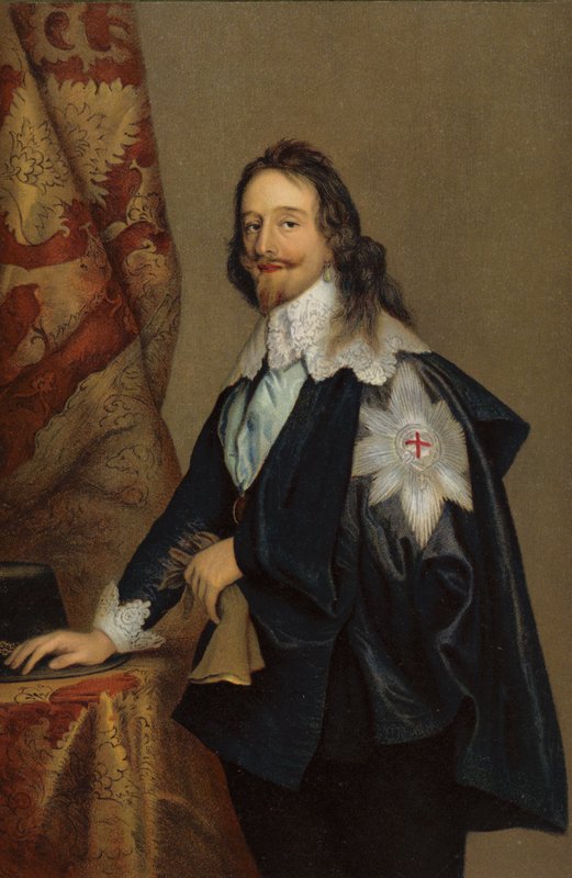 Rei Carlos I (cromolito) de Anthony van Dyck