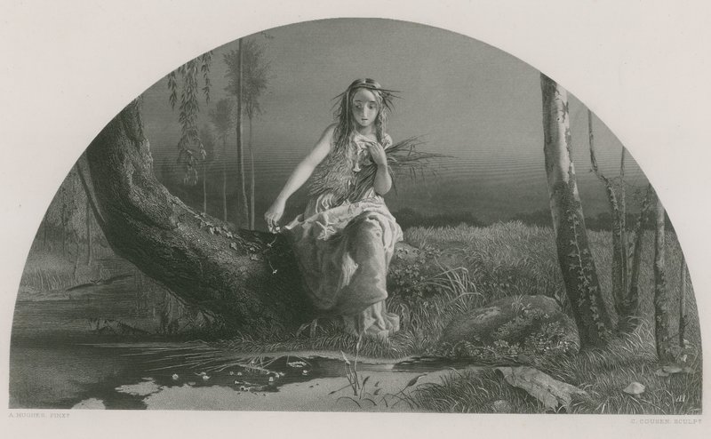 Ofélia, Hamlet de Arthur Hughes