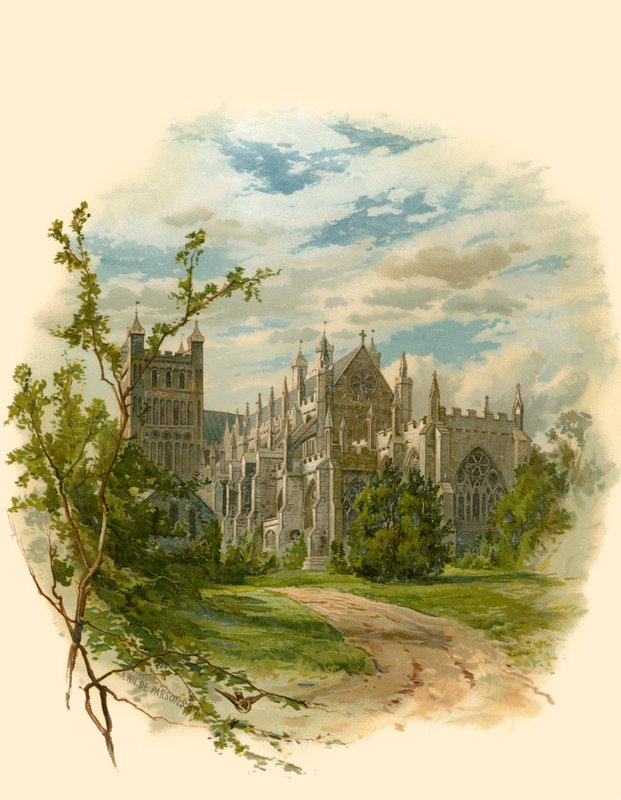 Catedral de Exeter, sudeste de Arthur Wilde Parsons