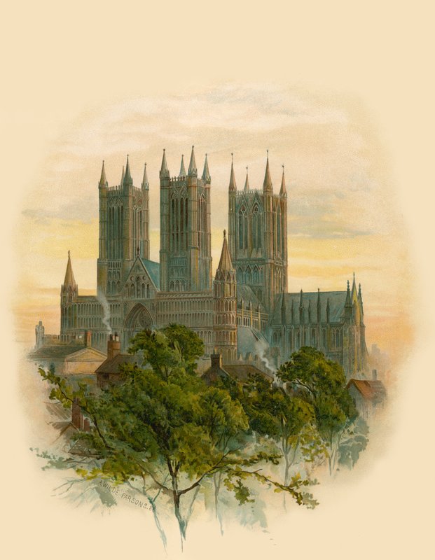 Catedral de Lincoln, sudoeste de Arthur Wilde Parsons