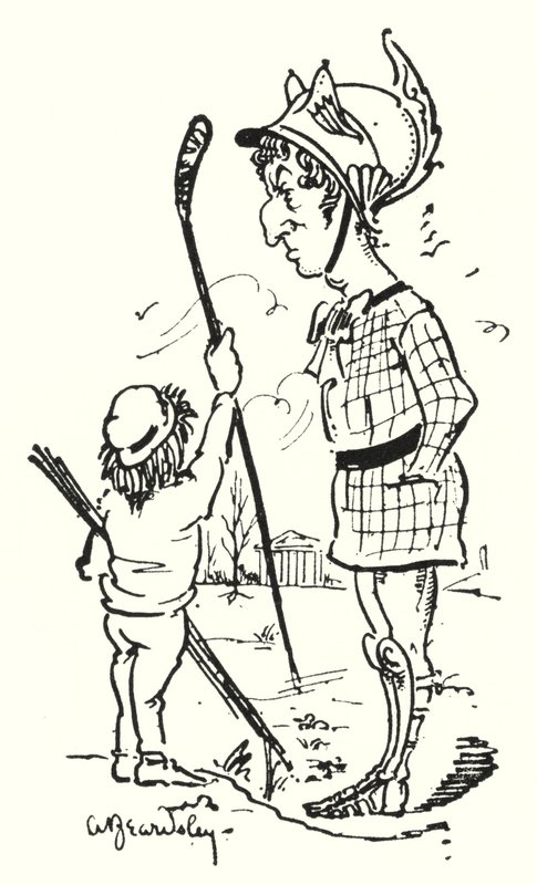 Aeneas nos links de Aubrey Beardsley