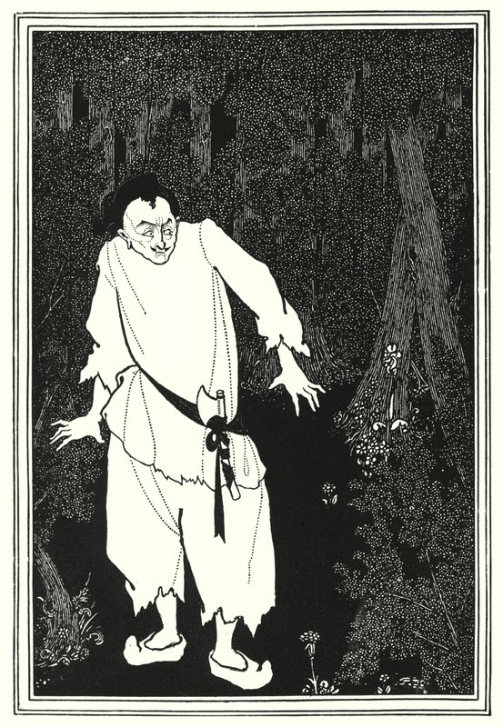 Ali Baba na madeira de Aubrey Beardsley