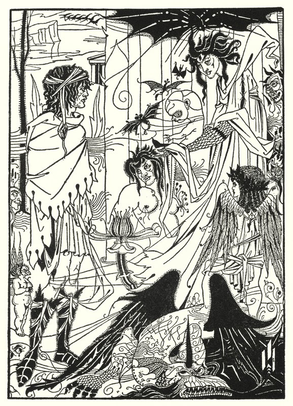 Sonhos (gravura) de Aubrey (after) Beardsley