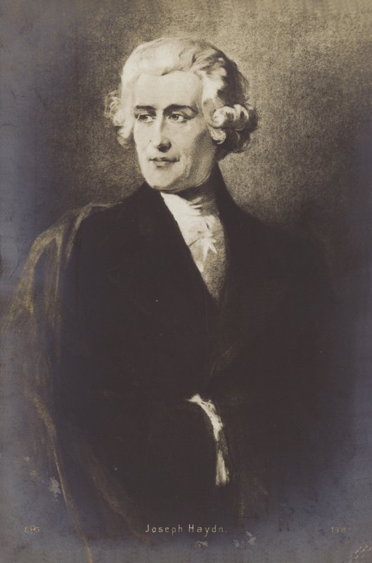 Retrato de Joseph Haydn de Austrian School