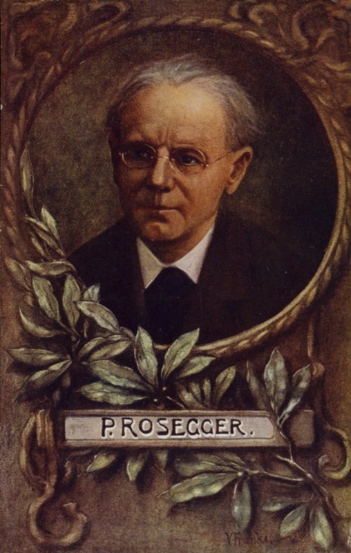 Retrato de Peter Rosegger de Austrian School