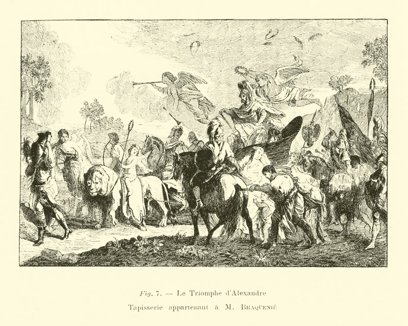 O triunfo de Alexandre de Belgian School