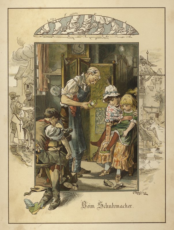 No sapateiro (cor litho) de Carl Rohling