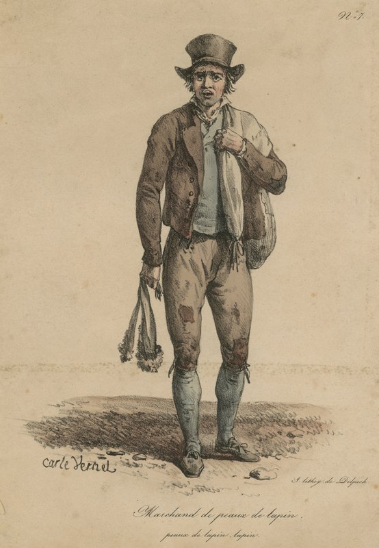 Comerciante de Pele de Coelho de Carle Vernet
