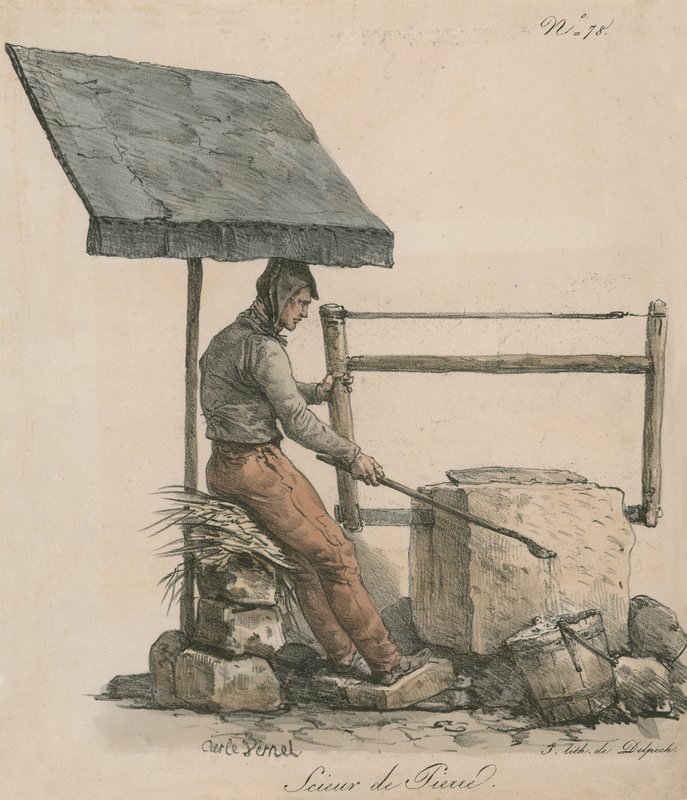 Serrador de pedra de Carle Vernet