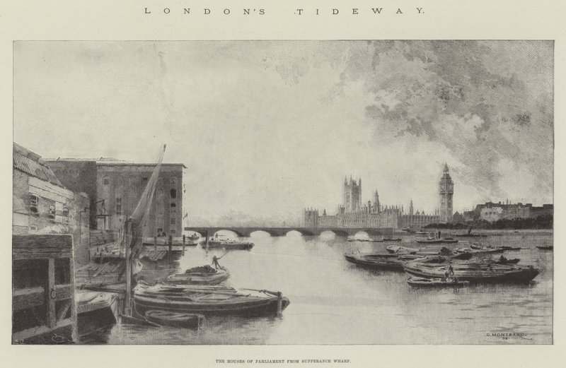 Tideway de Londres de Charles Auguste Loye