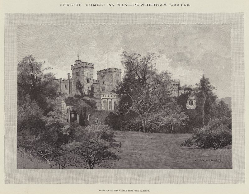Castelo Powderham de Charles Auguste Loye