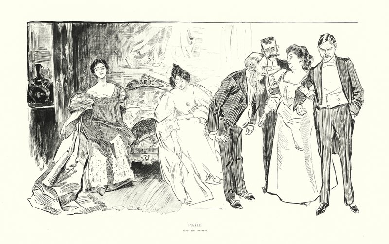 Puzzle (litografia) de Charles Dana Gibson