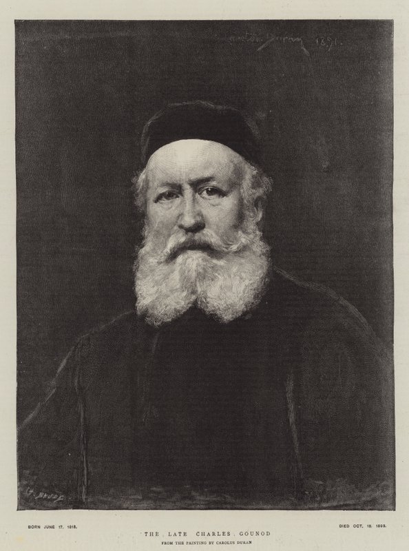 O falecido Charles Gounod de Charles Emile Auguste Carolus Duran